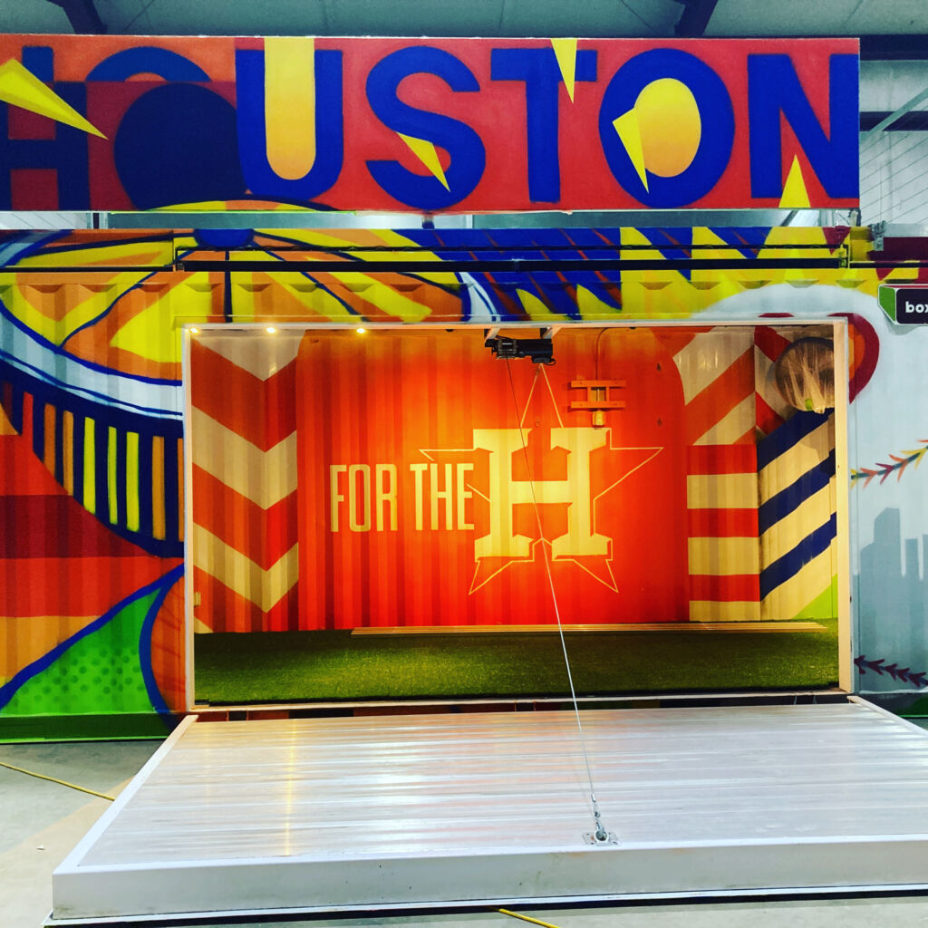 A sign that says for the h in front of a building.